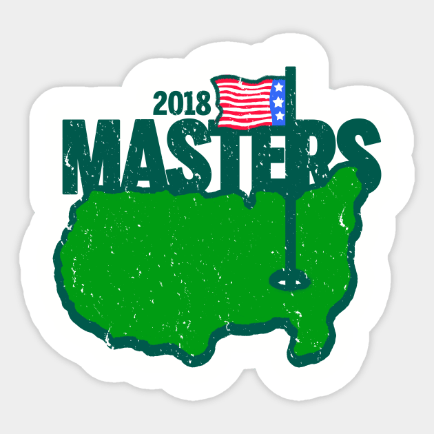 Golf The Masters 2018 Sticker by Retro-Pedro's Magic Store